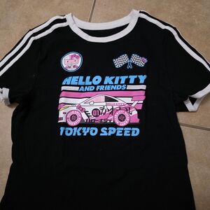 Sanrio Black Hello Kitty Tokyo Speed T-Shirt